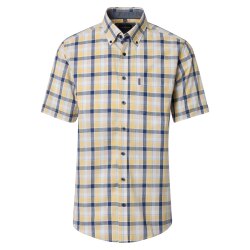 CASAMODA Herren Freizeithemd Kurzarm Button-Down Casual...
