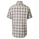 CASAMODA Herren Freizeithemd Kurzarm Button-Down Casual Gelb Karo