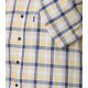 CASAMODA Herren Freizeithemd Kurzarm Button-Down Casual Gelb Karo