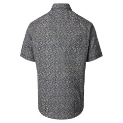 CASAMODA Herren Freizeithemd Kurz Button-Down Casual Blau...
