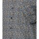 CASAMODA Herren Freizeithemd Kurz Button-Down Casual Blau Muster