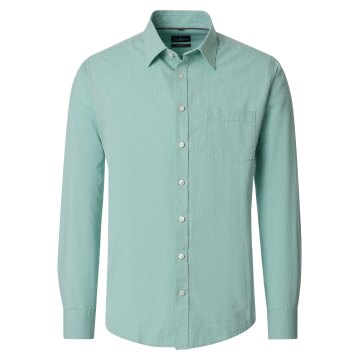CASAMODA Herren Freizeithemd Langarm Kent Casual Leinen Grün
