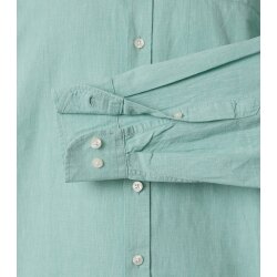 CASAMODA Herren Freizeithemd Langarm Kent Casual Leinen Grün