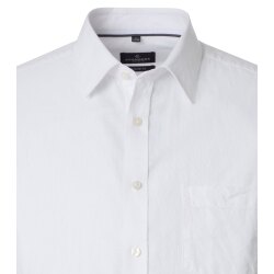 CASAMODA Herren Freizeithemd Kurzarm Kent Casual Leinen Weiß