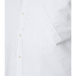 CASAMODA Herren Freizeithemd Kurzarm Kent Casual Leinen Weiß