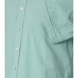 CASAMODA Herren Freizeithemd Kurzarm Kent Casual Leinen Grün