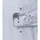 CASAMODA Herren Freizeithemd Lang Button-Down Casual Blau Muster