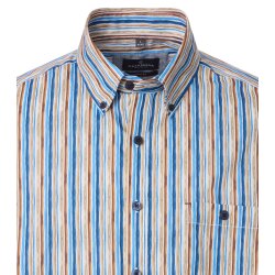 CASAMODA Herren Freizeithemd 72er Langarm Button-Down Casual Beige
