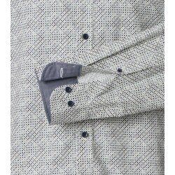 CASAMODA Herren Freizeithemd Langarm Kent Casual Grün Muster