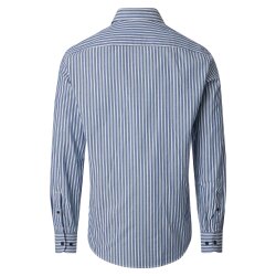CASAMODA Herren Freizeithemd Lang Button-Down Casual Blau...