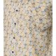 CASAMODA Herren Freizeithemd Kurz Button-Down Casual Gelb Muster