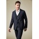 Greiff FLOW Herren Business Sakko Revers Regular Stretch Marine