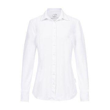 Greiff FLOW Damen Business Bluse Langarm Kent Regular Stretch Weiß