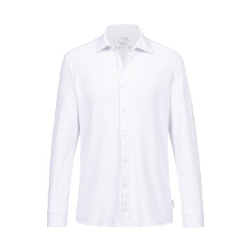 Greiff FLOW Herren Business Hemd Langarm Kent Regular Stretch Weiß