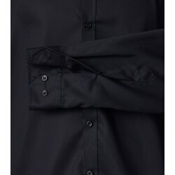 VENTI Herren Businesshemd Langarm Kent Body-Fit Schwarz