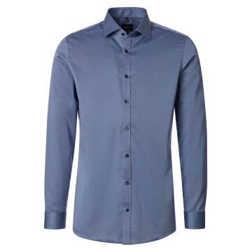 VENTI Herren Businesshemd 72er Langarm Kent Body-Fit Blau