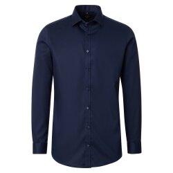 VENTI Herren Businesshemd 69er Langarm Kent Body-Fit Marine
