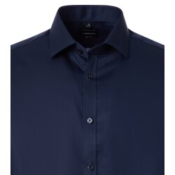 VENTI Herren Businesshemd 69er Langarm Kent Body-Fit Marine