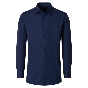 VENTI Herren Businesshemd Langarm Kent Comfort-Fit Marine