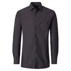 VENTI Herren Businesshemd Langarm Kent Comfort-Fit Anthrazit