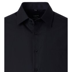 VENTI Herren Businesshemd Langarm Kent Comfort-Fit Schwarz