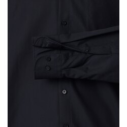 VENTI Herren Businesshemd Langarm Kent Comfort-Fit Schwarz