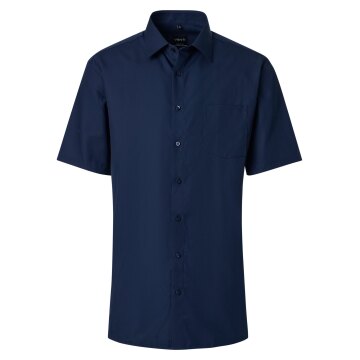VENTI Herren Businesshemd Kurzarm Kent Comfort-Fit Marine