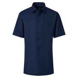 VENTI Herren Businesshemd Kurzarm Kent Comfort-Fit Marine
