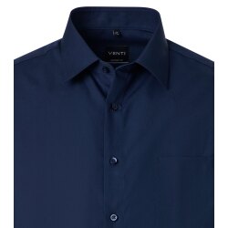 VENTI Herren Businesshemd Kurzarm Kent Comfort-Fit Marine