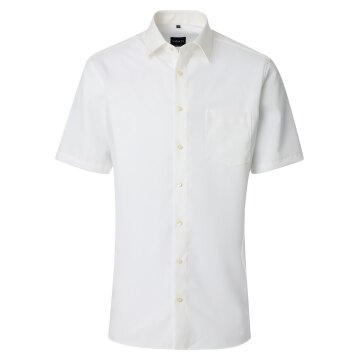 VENTI Herren Businesshemd Kurzarm Kent Comfort-Fit Creme