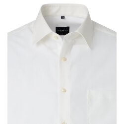 VENTI Herren Businesshemd Kurzarm Kent Comfort-Fit Creme