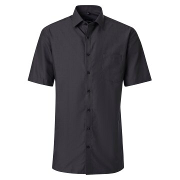 VENTI Herren Businesshemd Kurzarm Kent Comfort-Fit Anthrazit
