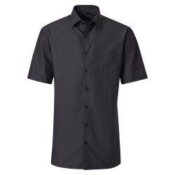 VENTI Herren Businesshemd Kurzarm Kent Comfort-Fit Anthrazit