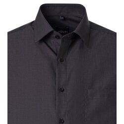 VENTI Herren Businesshemd Kurzarm Kent Comfort-Fit Anthrazit