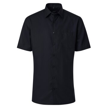 VENTI Herren Businesshemd Kurzarm Kent Comfort-Fit Schwarz