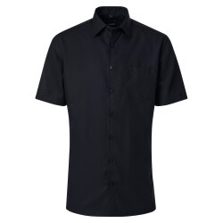 VENTI Herren Businesshemd Kurzarm Kent Comfort-Fit Schwarz