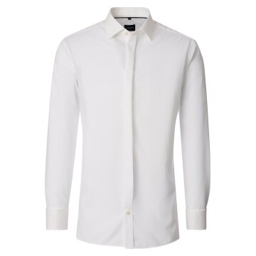 VENTI Herren Businesshemd Langarm Kent UMA Comfort-Fit Creme