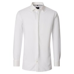 VENTI Herren Businesshemd Langarm Kent UMA Comfort-Fit Creme