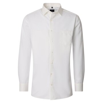 VENTI Herren Businesshemd Langarm Kent Modern-Fit Creme