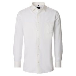 VENTI Herren Businesshemd Langarm Kent Modern-Fit Creme