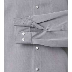 VENTI Herren Businesshemd Langarm Kent Modern-Fit Silber