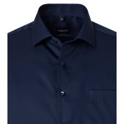 VENTI Herren Businesshemd Kurzarm Kent Modern-Fit Marine