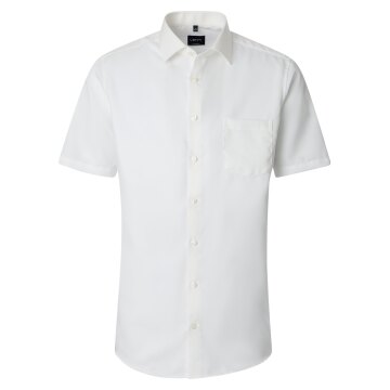 VENTI Herren Businesshemd Kurzarm Kent Modern-Fit Creme