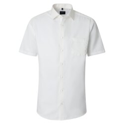 VENTI Herren Businesshemd Kurzarm Kent Modern-Fit Creme