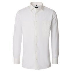 VENTI Herren Businesshemd Langarm Kent Comfort-Fit Creme