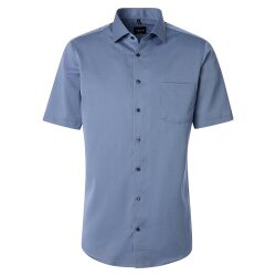VENTI Herren Businesshemd Kurzarm Kent Comfort-Fit Blau
