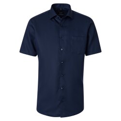 VENTI Herren Businesshemd Kurzarm Kent Comfort-Fit Marine