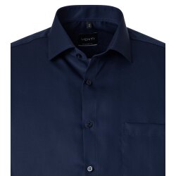 VENTI Herren Businesshemd Kurzarm Kent Comfort-Fit Marine