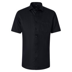 VENTI Herren Businesshemd Kurzarm Kent Comfort-Fit Schwarz