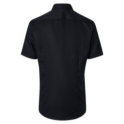 VENTI Herren Businesshemd Kurzarm Kent Comfort-Fit Schwarz